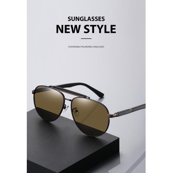 HD polarizó las gafas de sol redondas del metal que conducían la lente antideslumbrante de las gafas de sol 61m m