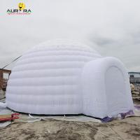 Tenda inflável de cúpula gigante branca de 15 m de diâmetro PVC para publicidade