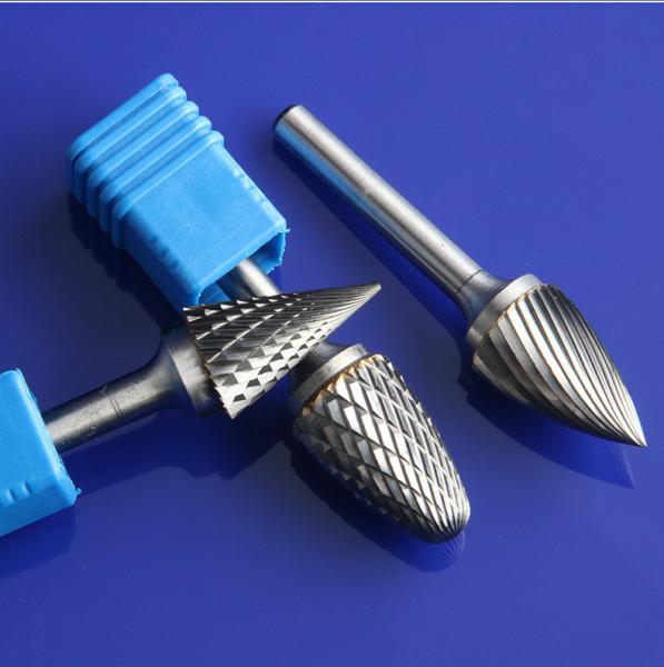 Double Cut Burr Set for Aluminum Wood Metal Porting 6mm Tungsten Rotary Carbide Burrs