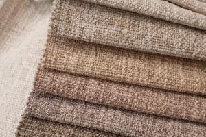 100% Polyester Linen Type Fabric ISO9001 Certified Woven Sofa Fabric for Home