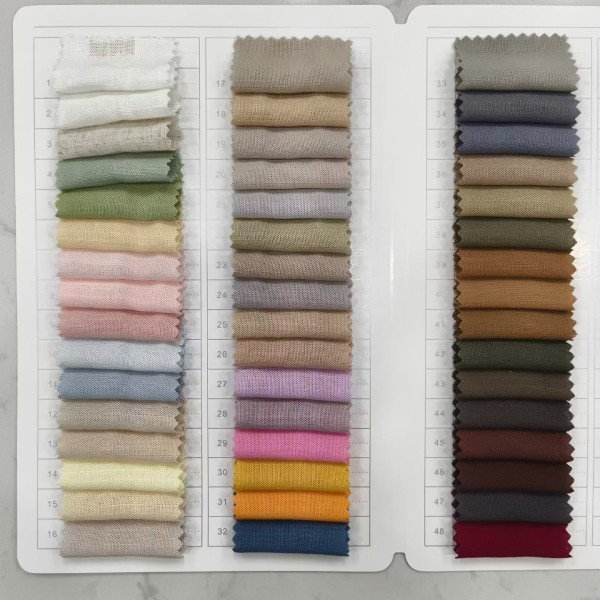 220 GSM Breathable Wrinkle Resistant Linen Rayon Fabric for Blouses and Shirts