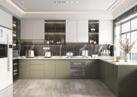 Modern Wood Kitchen Cabinets Set Ready-To-Assemble MDF Plywood