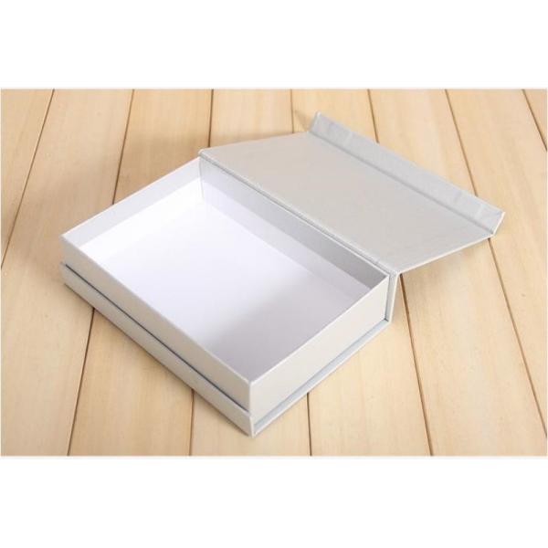 Creative Magnetic Lid Closed Clamshell Book Box Grey Cardboard For Men'S Underwear