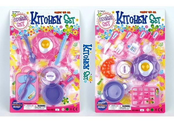 Pretend Play Kids Play Kitchen Set , Food Kitchen Cooking Set Toys 10 Pcs