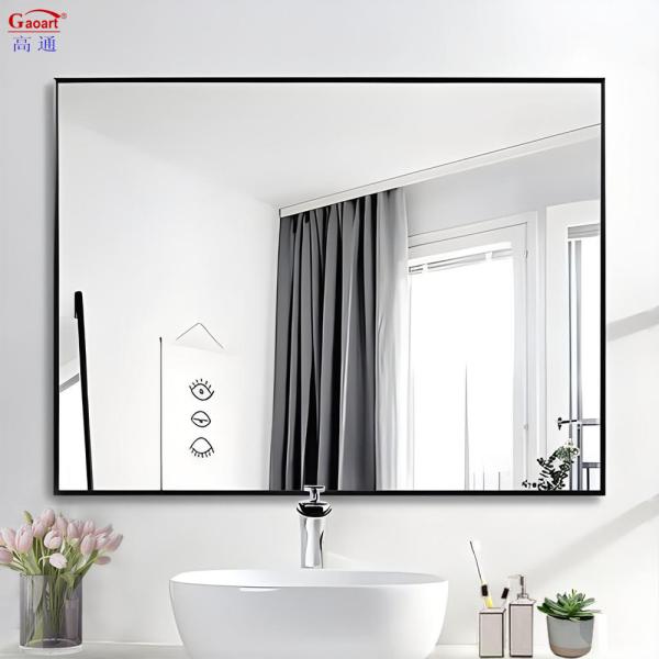 Home Wineshop Must-Have Art Deco Design Style Genuine Gold Vanity Framed Wall Mirror