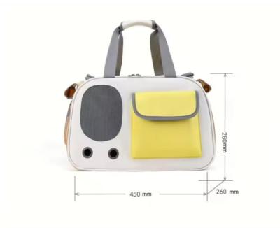 Portable Pet Carrier Bag Canvas Cat Shoulder Bag Carrier Outdoor