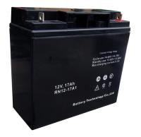 Bateria acidificada ao chumbo selada de 17ah 12V com recipientes e tampas do ABS
