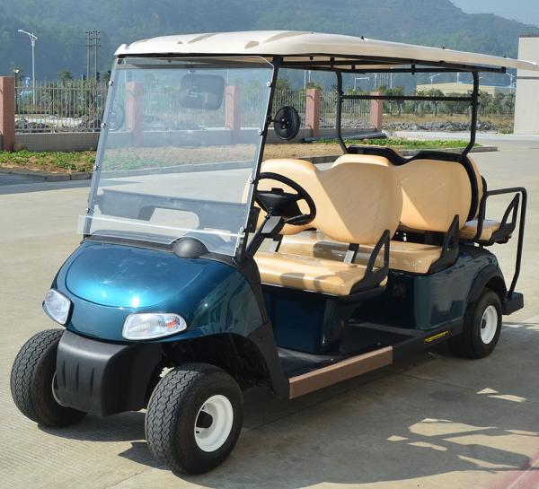 48V Maintenance-Free Battery Operate Electric Small Golf Carts With 6 Sofa Seats