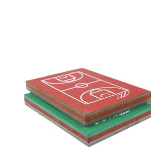 La haute unité centrale sans couture d'élasticité folâtre le plancher pour le terrain de basket