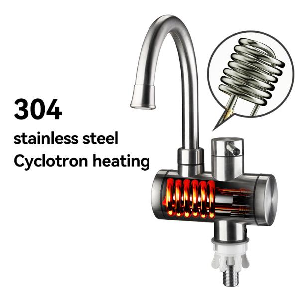 Bathroom Instant Water Heater Faucet With LED Temperature Display