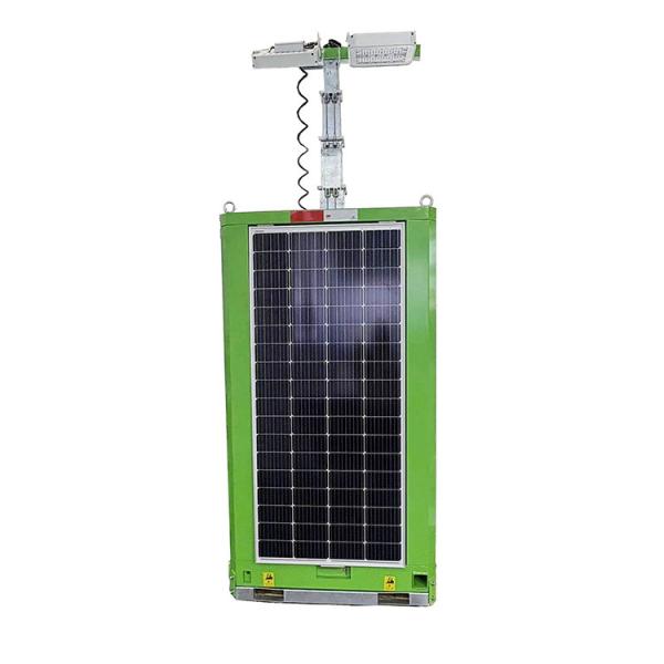 Mobile Solar Light Tower Solar Security Surveillance Camera Light Tower 