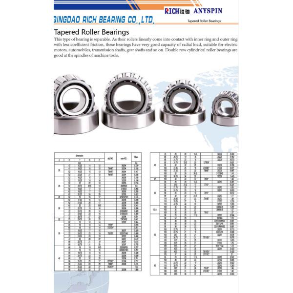 Transmission Shaft Gearbox Bearings 30300 Series 47 - 110 Mm Outside Diameter