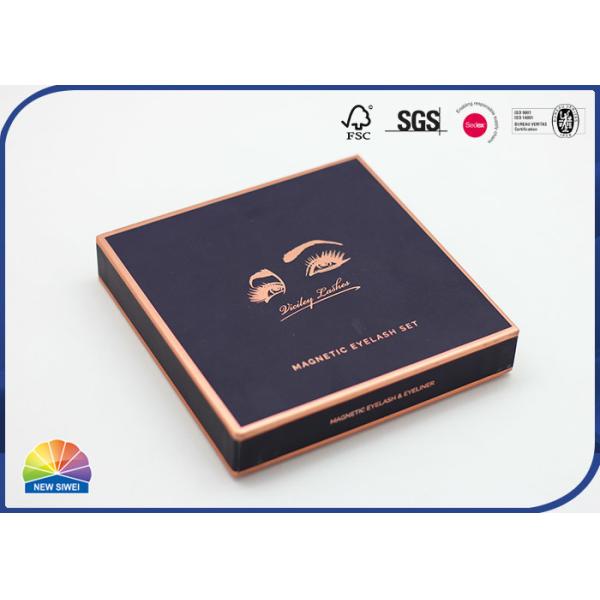 Caja de papel de sellado caliente modificada para requisitos particulares del paquete del oro con EVA Insert