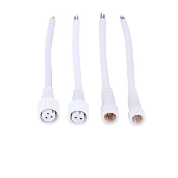 Power Industrial Cable 2 Core 30cm OD5.0mm Waterproof