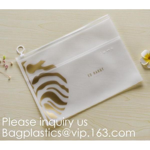 Eco-Friendly Transparent Soft EVA Plastic Cosmetic Packaging Bags With Zipper Top,EVA Plastic Durable Cosmetic Bagease