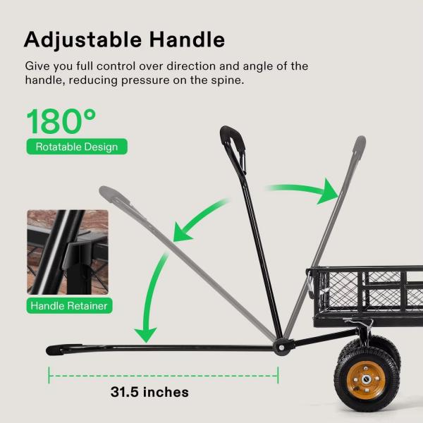 ODM Four Wheel Collapsible Utility Cart Versatile For Indoor Or Outdoor