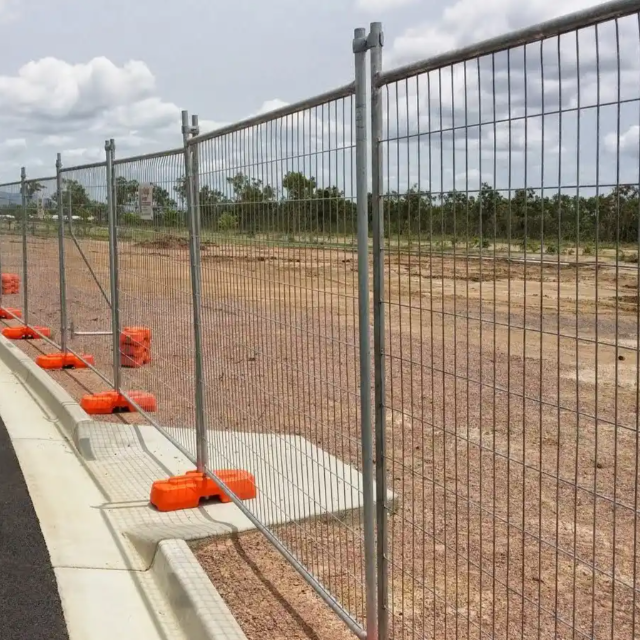 Australia Compliant  Anti Climb Temporary Fence Panel Adjustable Mesh Steel Frame