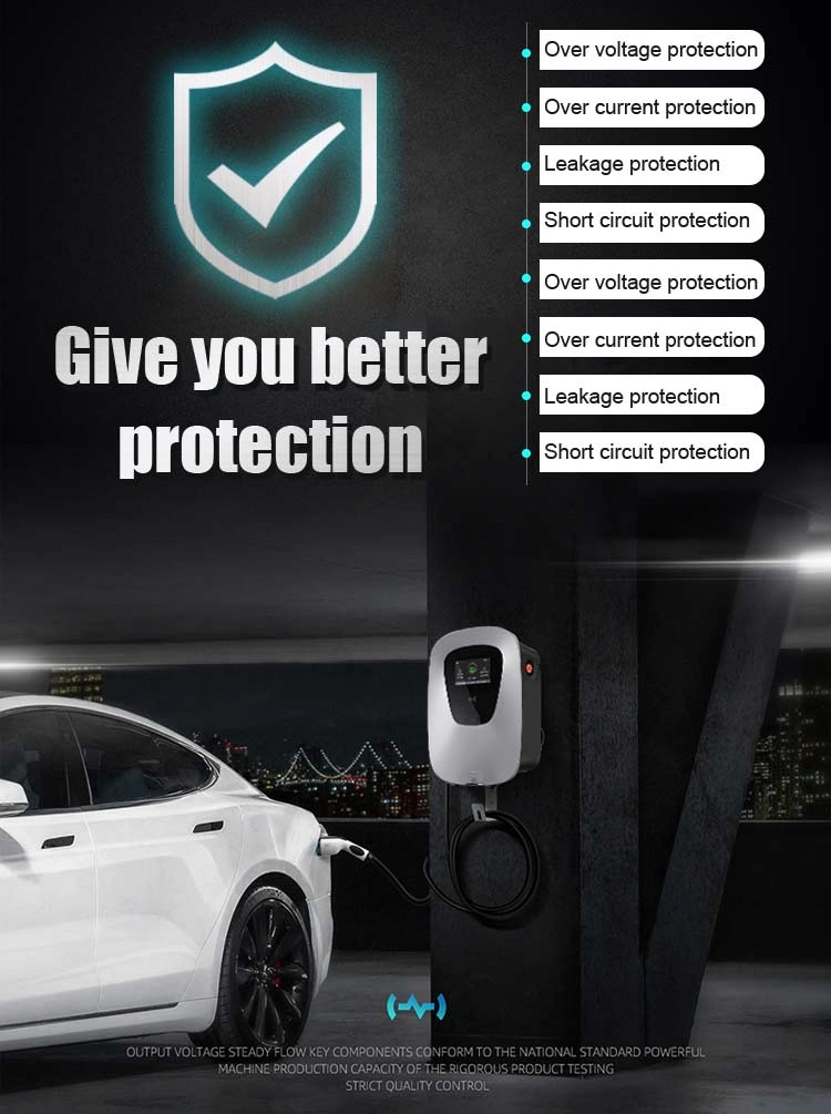 Участок зарядной станции 22kw 3 Pevc2107 11kw EV для пункта домашнего автомобиля электротранспорта поручая