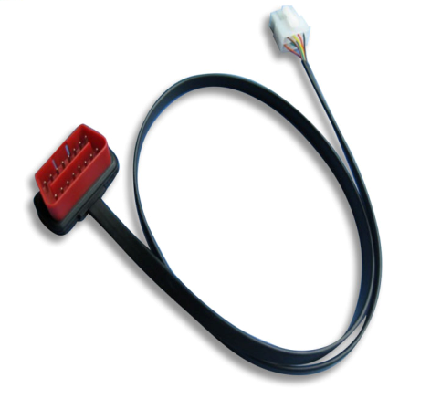 Black Ribbon OBD2 RJ45 to Ethernet OBD II Male to RJ45 Cable for Temperature Range -20-80°C User-friendly