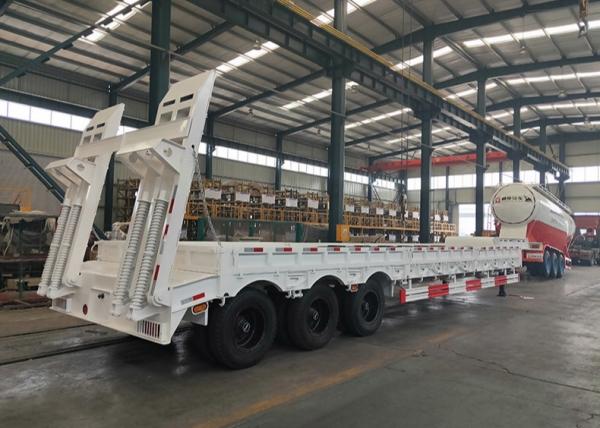 3 eixos 50 toneladas de ponto baixo colocam semi o equipamento de Digger Trailer Heavy da carga do reboque