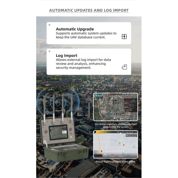 Wireless Portable Drone Detector with Compact & Lightweight Design for Quick Setup in Field Security