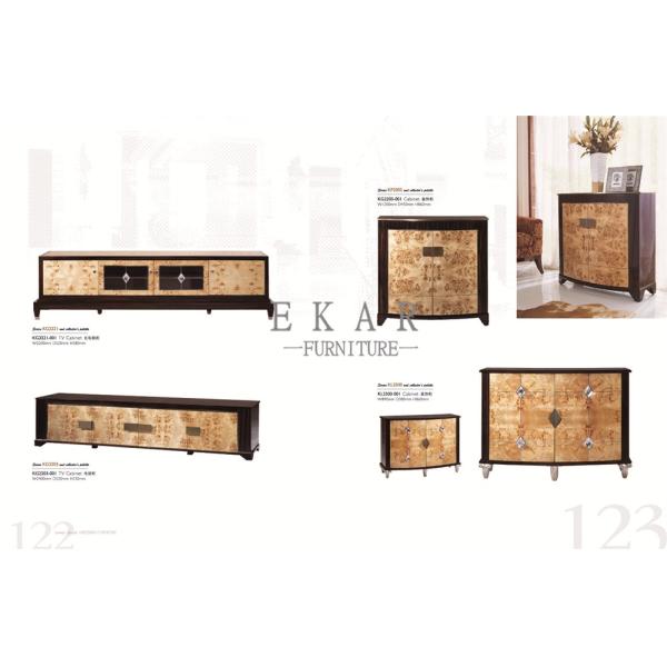 Chinese Classical Extra Long Veneered Wooden TV Cabinet From Foshan MKBN-KG2221M-001