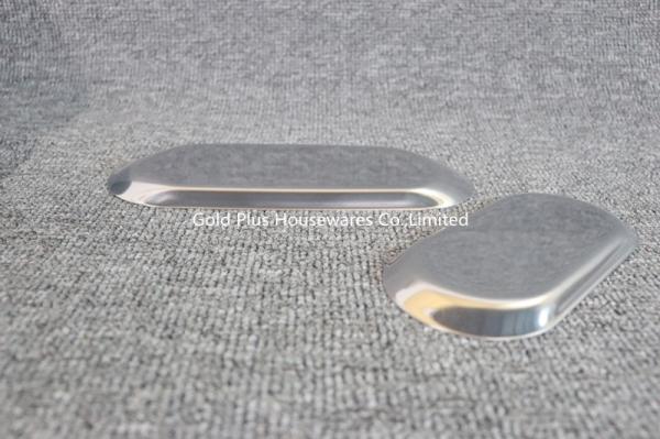Tableware 24cm dia towel tray serving tray for spoon nordic style silver stainless steel dessert dining pate