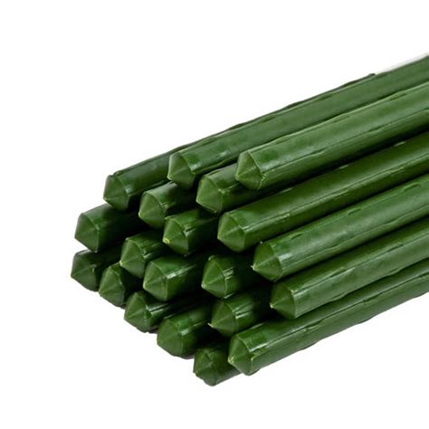 Greenhouse 20mm 6ft Tomato Plastic Coated Metal Garden Canes