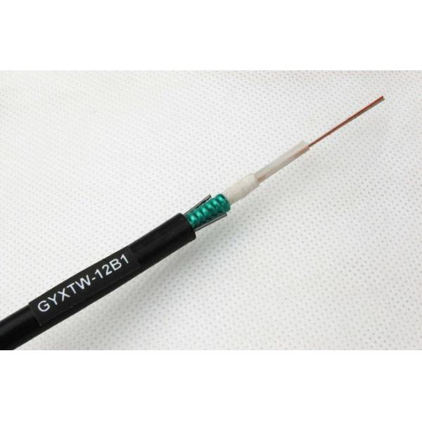 2 4 8 12 Cable à fibre optique extérieur noir anti-UV PE enveloppe GYXTW Cable à fibre