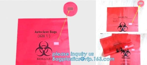 medical trash bin liner bags biohazard waste garbage bags, Health Hazards bags, biohazard waste bags medical waste bag,