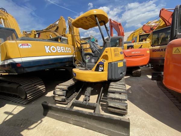 3915KG3 PC35MR-2 a utilisé l'excavatrice hydraulique de chenille de Komatsu 3 tonnes