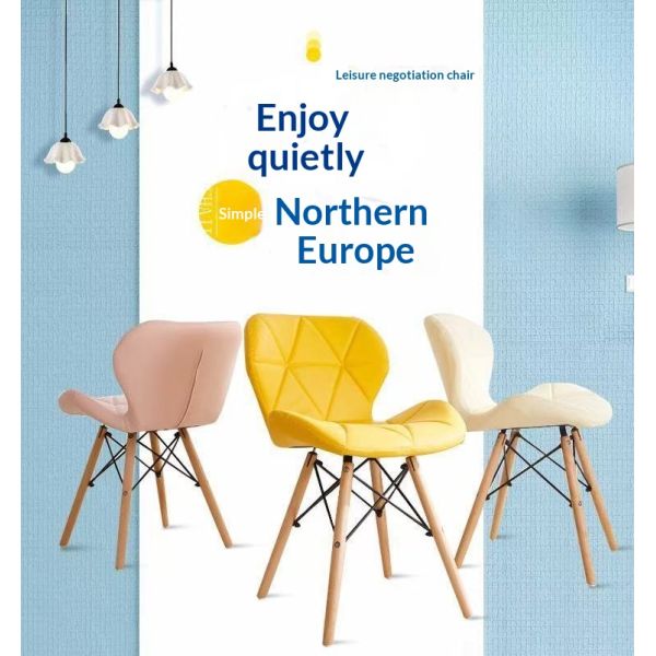 Elegant Design Traditional Home Furniture Comfortable Popular Fabric Dining Chairs Durable Legs Leisure Accent Chair
