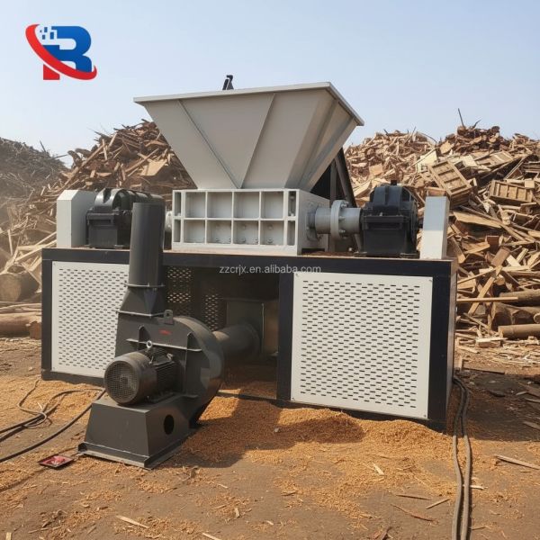 High Torque Double Shaft Wood Shredder for Wood Waste Recycling