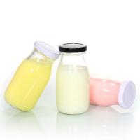 Mini bouteilles de lait gravées sur étiquette personnalisée pour le café glacé