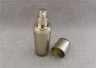 Refillable Airless Cosmetic Bottles Screw Down Lock Type Acrylic Material
