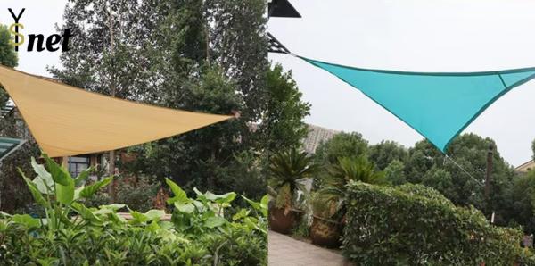 Sun Shade Sail a Ring Design Steel Cable Wire Reinforcement Canopy Super Heavy Duty Strengthen Shades