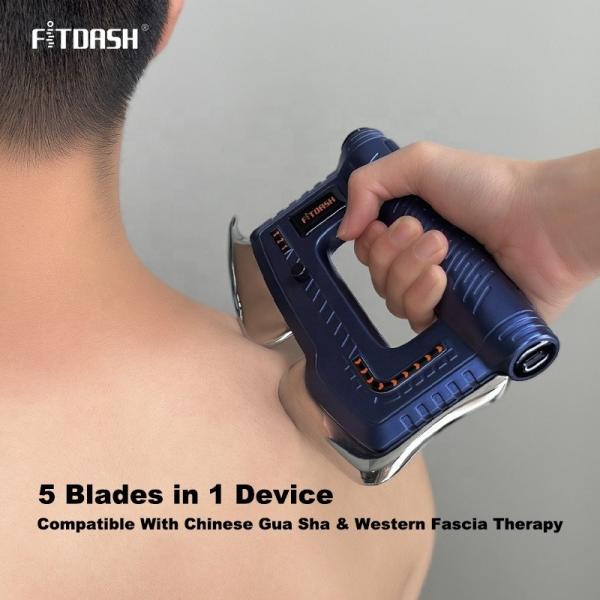 Multifunctional Fitdash NMES Massager Smart Muscle Scraper with Heated Vibrating Function