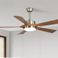 Minimalist 52-inch Ceiling Fan With LED Light 5 Blades Remote Control
