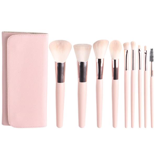 Sensitive Skin Wool Makeup Brushes Long Service Life Travel Cosmetic Kit