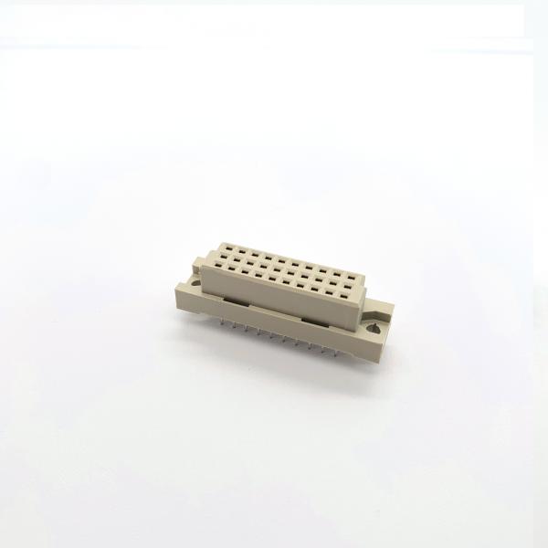Triple Row DIN 41612 Connector Polyester PBT 3.0A UL94V-0 For Motherboard