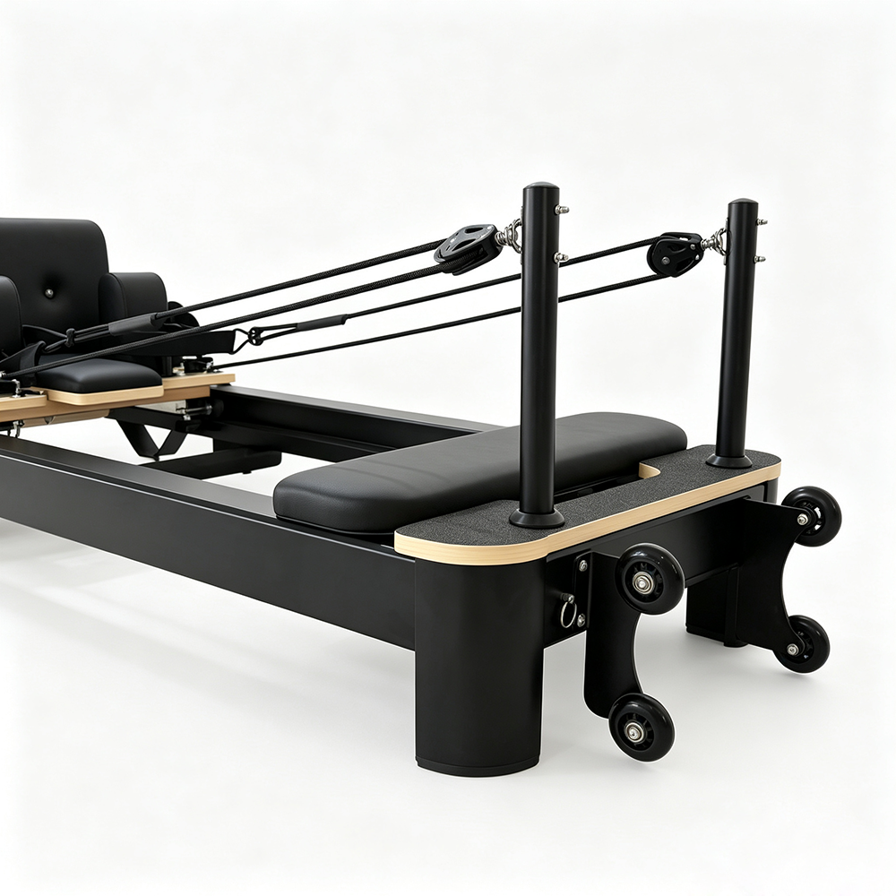 Aluminum Frame Foldable Pilates Reformer Rowing Machine With Germany Spring