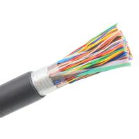 50 paires cuivrent le certificat extérieur de la FCC ROHS de la CE d'UL de fil de veste de HDPE de câble téléphonique