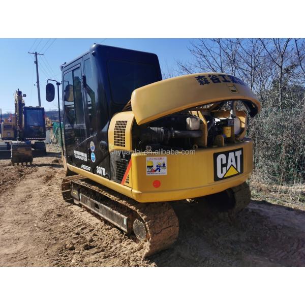 Excavadora de alta potencia CAT307 con cilindro hidráulico original y capacidad de cubo de 0,31 m3