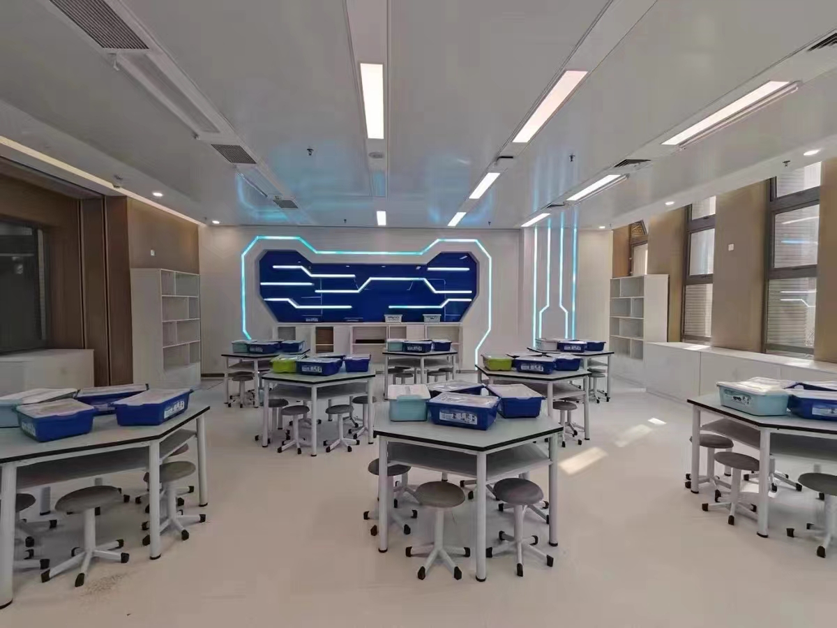 Aluminum-Plastic Classroom Lab Table Modern Science Lab Table Heavy Duty