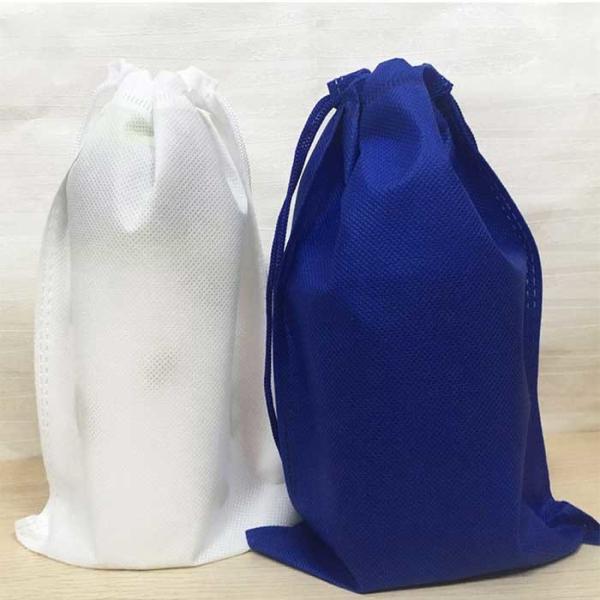 PP Spunbonded Non Textile Drawstring Shopping Bags 70Gsm Biodegradable