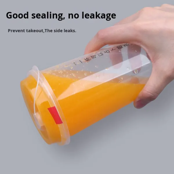 Transparent Easy-Tear Seal Stickers Durable Takeout Packaging Paper for Coffee Tea Baking Cups Milk Tea Shops and Food