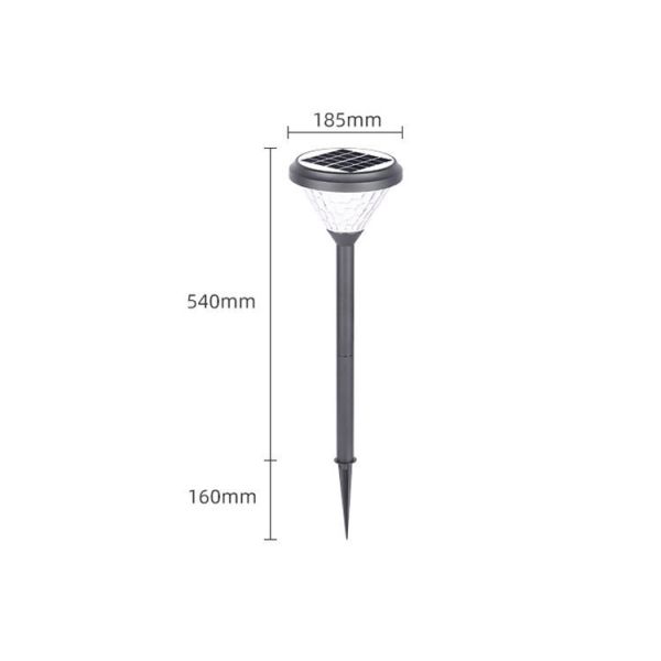 Pure White Solar Spot Lawn Light For Outdoor Garden And Yard Decor Illumination