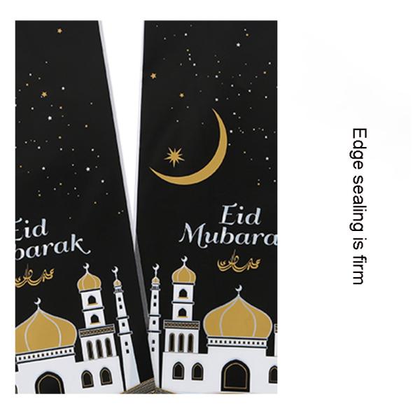 Printed Eid Mubarak Cellophane Clear Plastic Party Treat Bags With Twist Ties