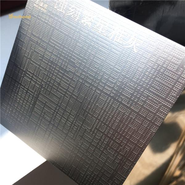 Grey Color Coated 0.65mm Thickness GB Standard Etched Stainless Steel Sheet for Ceiling and Wall Decoration