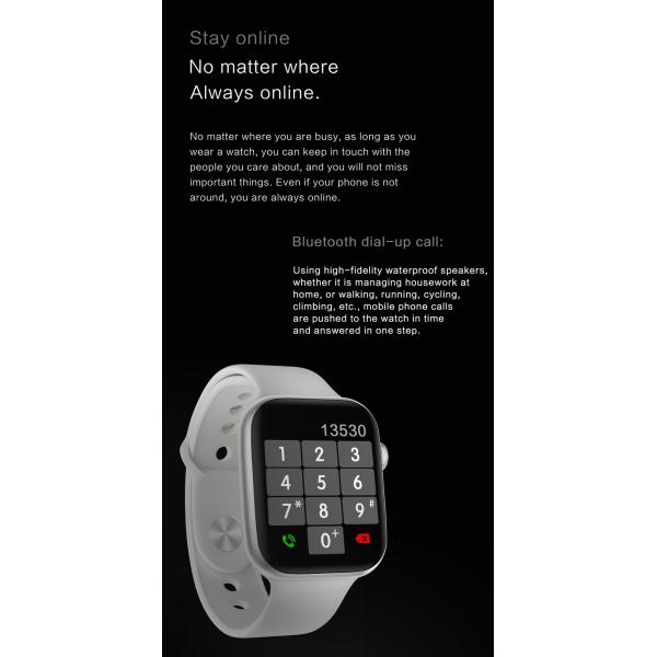 1,75» Smartwatch Bluetooth экрана 240MAH вызывает IWO 13 12 I8 Pro BT5.0